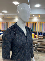 Kartik Aryan Inspired Heavy Embroidered Open Neck Kurta