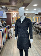 Kartik Aryan Inspired Heavy Embroidered Open Neck Kurta