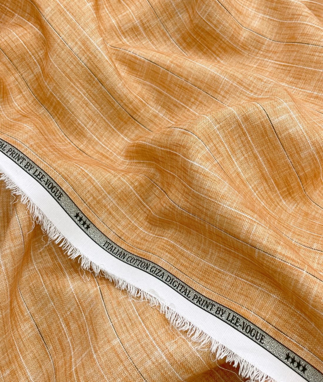 Sun-Kissed Ochre Textured Stripe