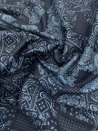 Brunello Ferragamo Italian Paisley Printed Luxury Giza Cotton Fabric