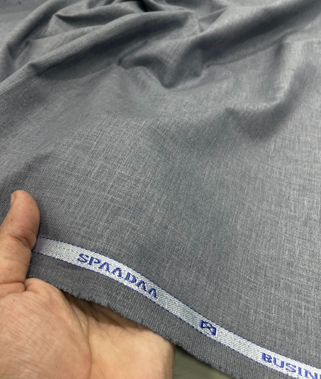 Spaadaa Grey Linen Cotton Politician Pant Fabric