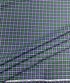 Arvind Tresca Small Checks Formal Premium 100% Cotton Fabric for Mens's Shirt