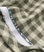 Blocks Patterned Linen Fabric for Shirt & Kurta