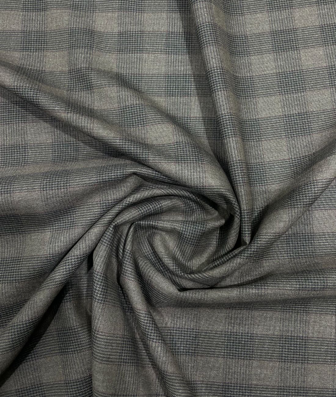 Estelle Morris 110's Counts Ultra Luxury Checks Suiting Fabric for Suits & Blazers