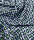 Arvind Tresca Small Checks Formal Premium 100% Cotton Fabric for Mens's Shirt