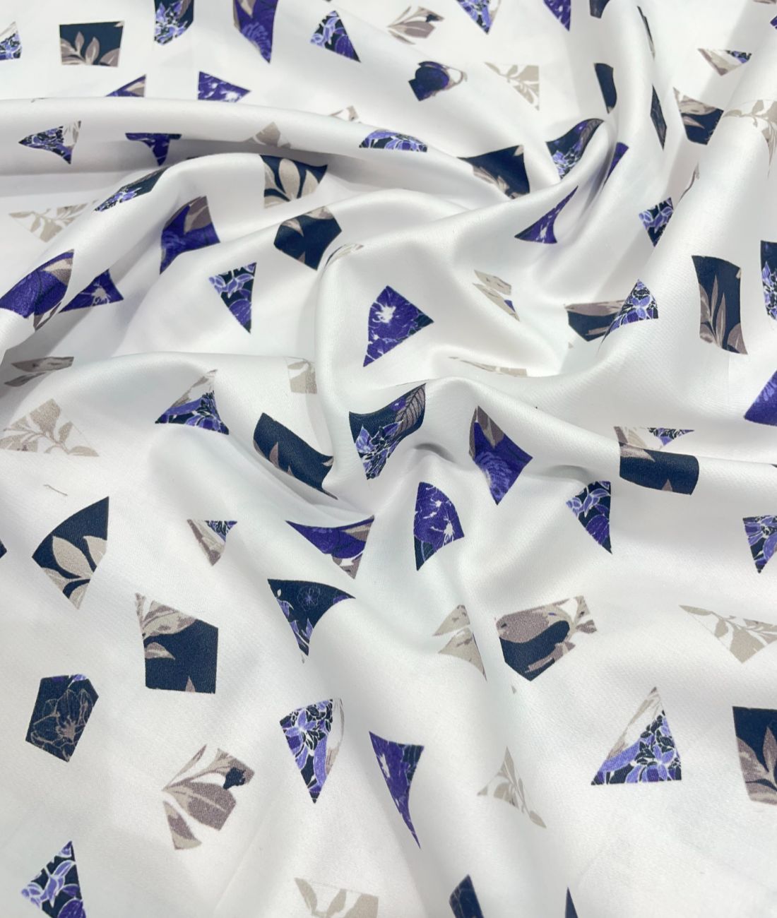 J.Hampstead White Exotic Ultra Luxury Giza Cotton Fabric for Shirt