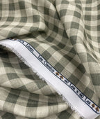 Blocks Patterned Linen Fabric for Shirt & Kurta
