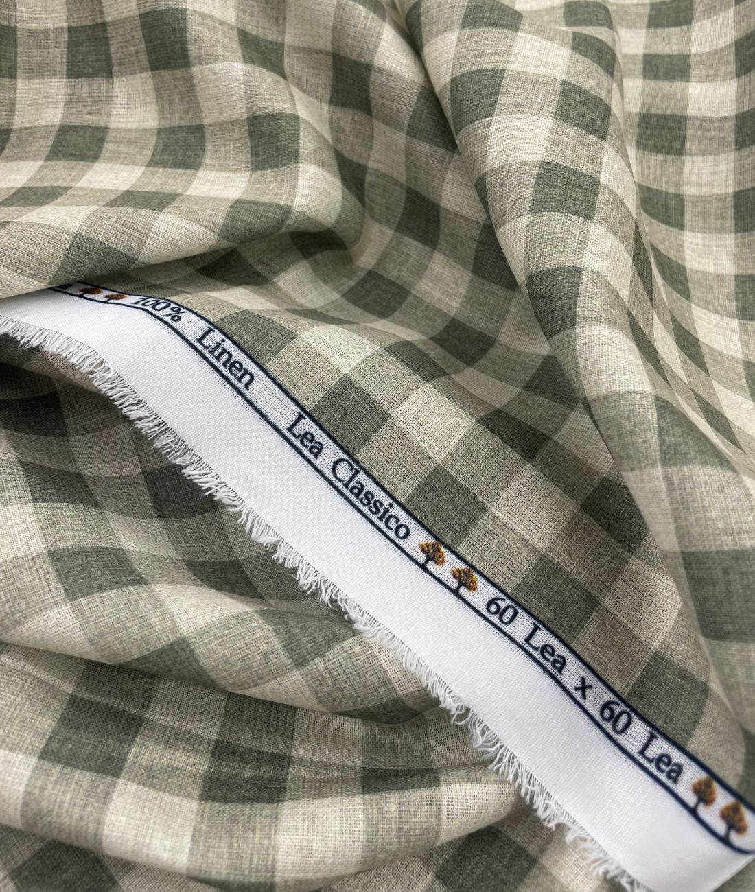 Blocks Patterned Linen Fabric for Shirt & Kurta
