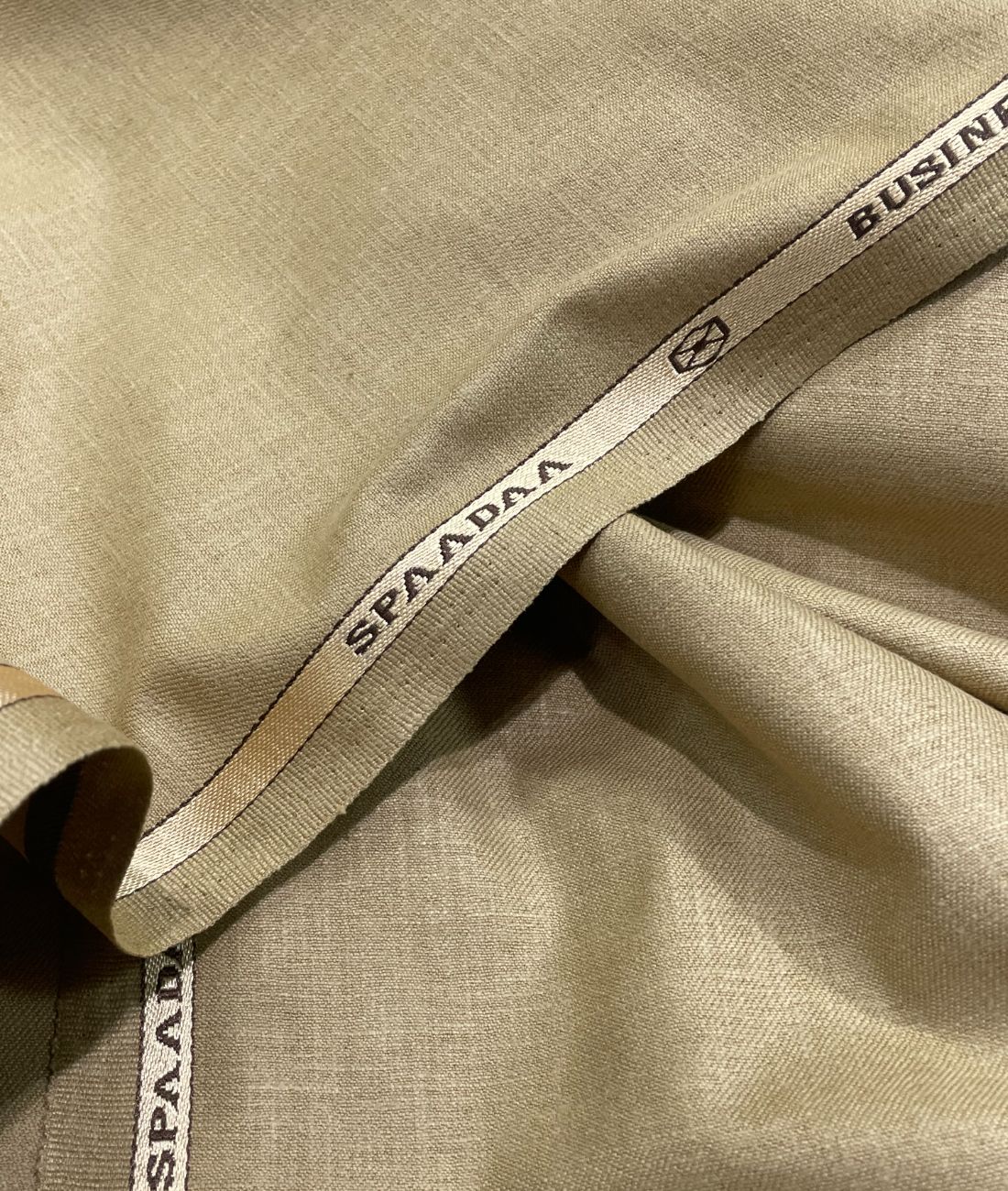 Spaadaa Beige Linen Cotton Politician Pant Fabric