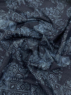 Brunello Ferragamo Italian Paisley Printed Luxury Giza Cotton Fabric