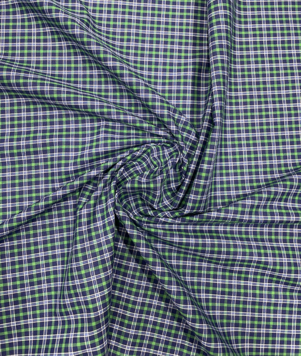 Arvind Tresca Small Checks Formal Premium 100% Cotton Fabric for Mens's Shirt