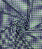 Arvind Tresca Small Checks Formal Premium 100% Cotton Fabric for Mens's Shirt