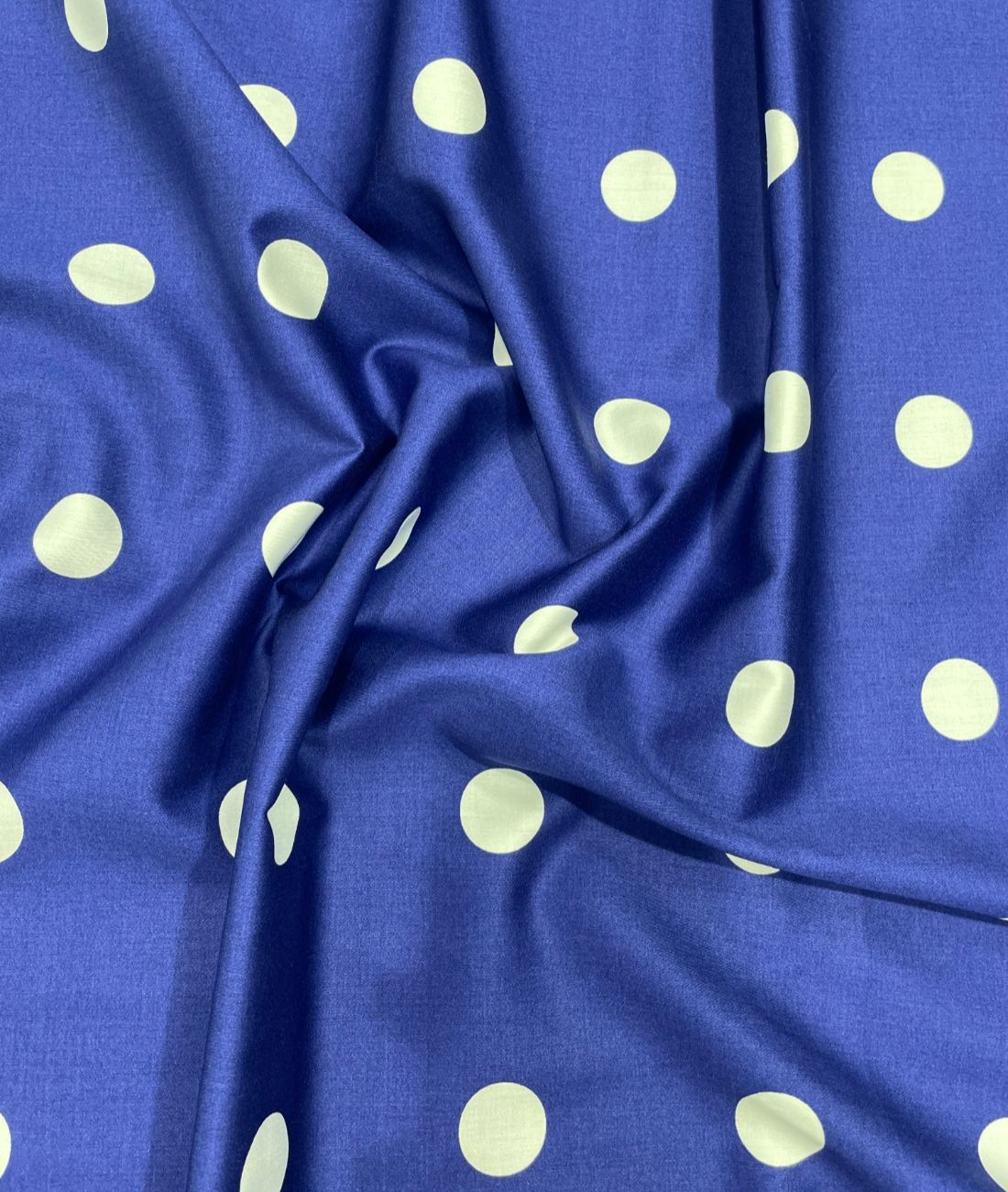 Designer Polka Dot Luxury Giza Cotton Shirt Fabric