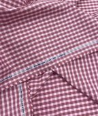Raymond Small Check Premium Cotton Fabric for Men's Shirt