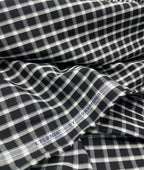 Raymond Small Black & White 100% Premium Cotton Shirt Fabric