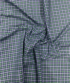 Arvind Tresca Small Checks Formal Premium 100% Cotton Fabric for Mens's Shirt