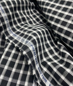 Raymond Small Black & White 100% Premium Cotton Shirt Fabric