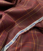 Arvind Thin Checks Luxury Cotton Fabric for Men's Shirt