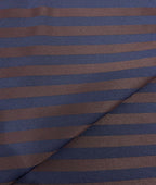 Augustus Luxury Stripe Blue & Wine Stretchable Fabric for Suit & Blazer