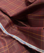 Arvind Thin Checks Luxury Cotton Fabric for Men's Shirt