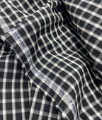 Raymond Small Black & White 100% Premium Cotton Shirt Fabric