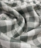 Blocks Patterned Linen Fabric for Shirt & Kurta