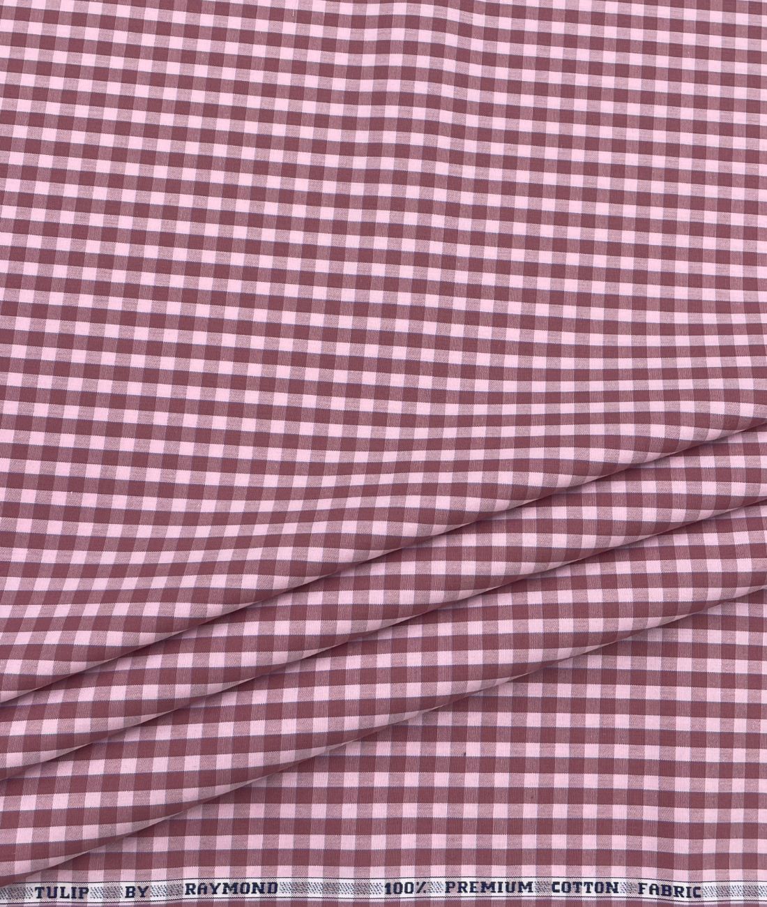 Raymond Small Check Premium Cotton Fabric for Men's Shirt