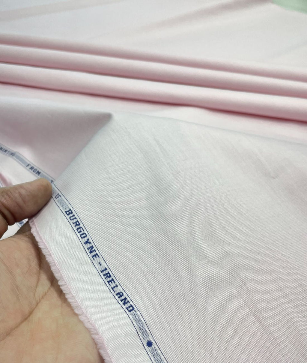 Burgoyne Luxury Hollywood Pink Color 2 Ply Giza Cotton Fabric