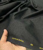 Spaadaa Black Linen Cotton Politician Pant Fabric