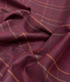 Arvind Thin Checks Luxury Cotton Fabric for Men's Shirt