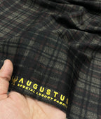 Augustus Luxury Checks Stretchable Suiting Fabric for Suits & Blazers