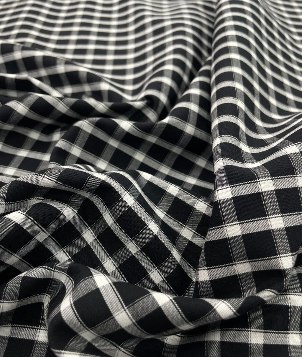 Raymond Small Black & White 100% Premium Cotton Shirt Fabric