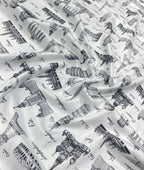 J.Hampstead City Prints Premium Giza Cotton Fabric for Men's Shirt
