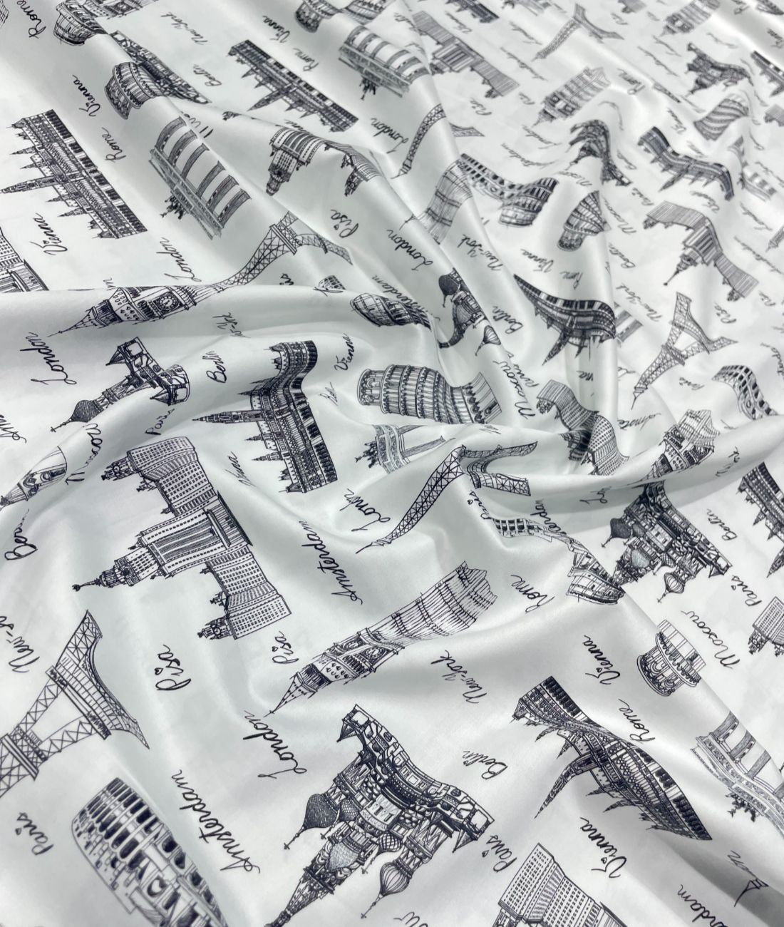 J.Hampstead City Prints Premium Giza Cotton Fabric for Men's Shirt