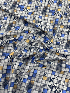 Brunello Ferragamo Abstract Print Fabric for Men's Shirt