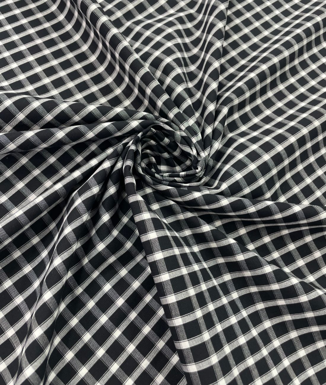 Raymond Small Black & White 100% Premium Cotton Shirt Fabric