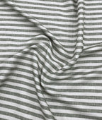 Olive & Cream Bold Stripe
