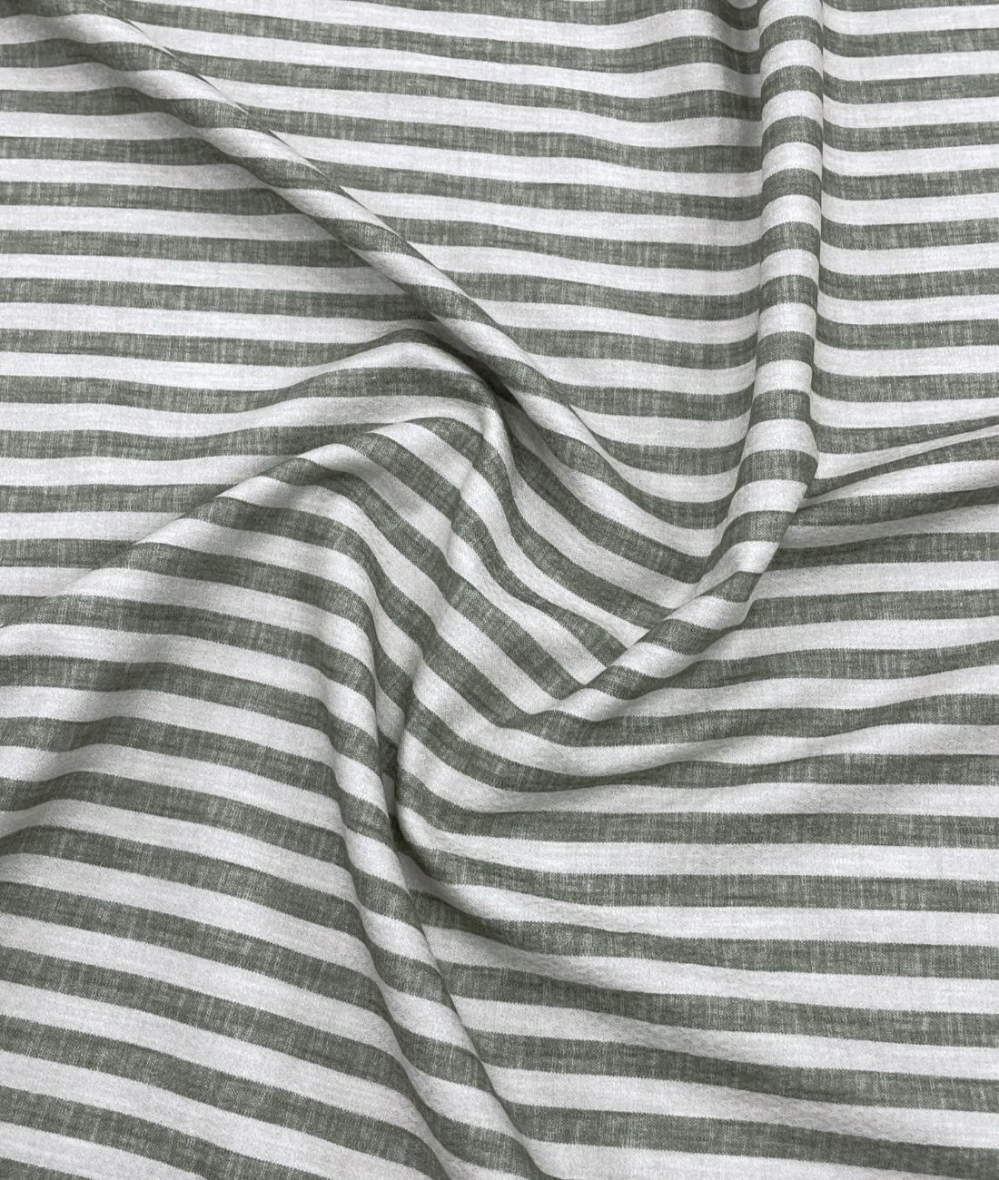 Olive & Cream Bold Stripe