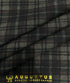 Augustus Luxury Checks Stretchable Suiting Fabric for Suits & Blazers