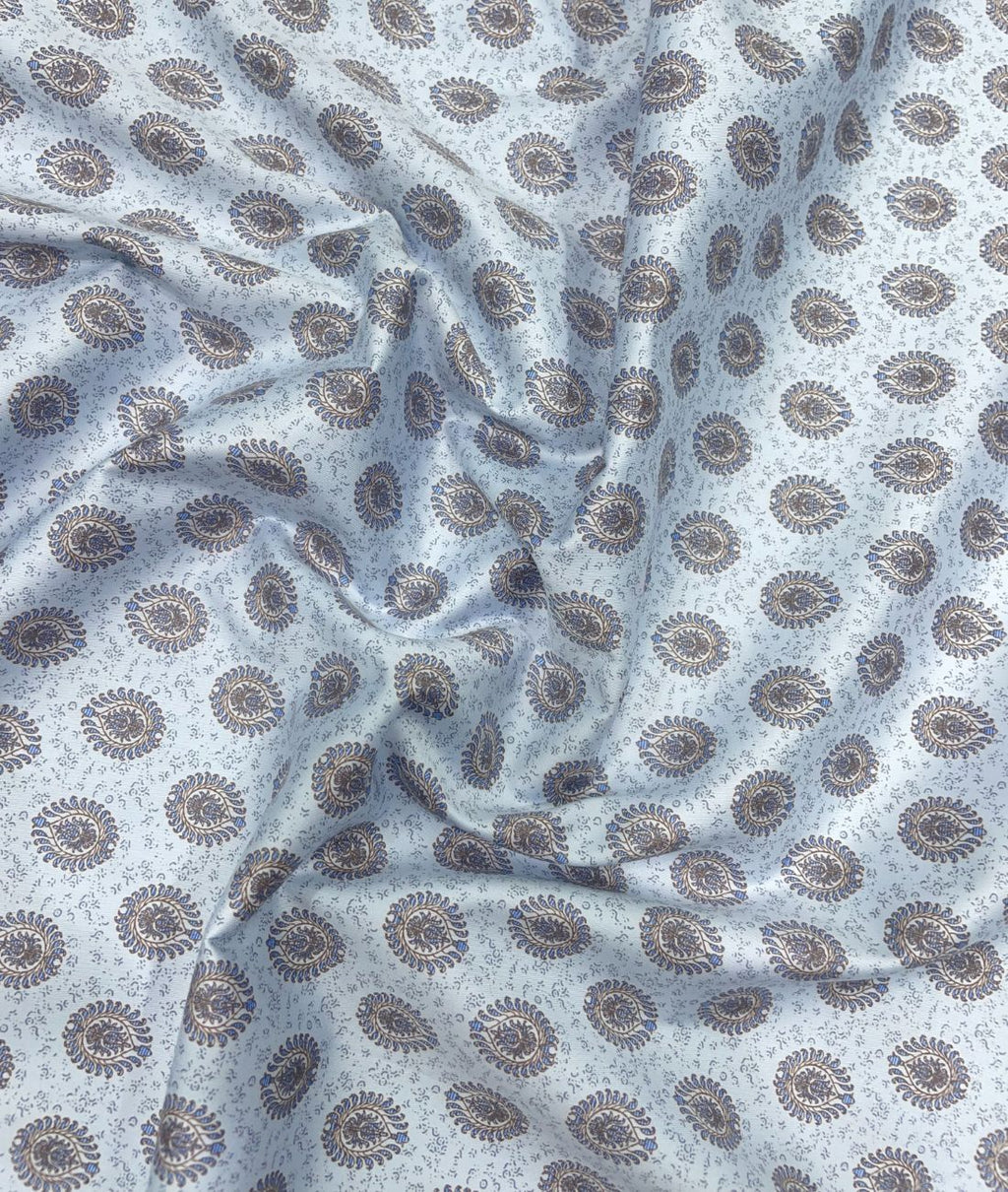J.Hampstead Printed Luxury Giza Cotton Fabric for Men's Shirt