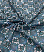 Prism Weave Printed Anti Wrinke Cotton Fabric for Men's Shirts & Kurta
