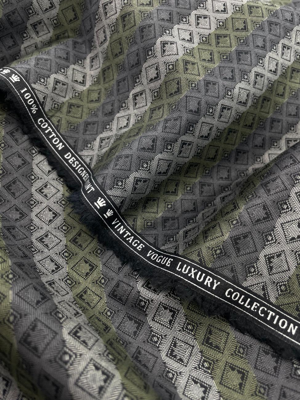 Luxury Printed Shirt Fabric for Men's Shirt