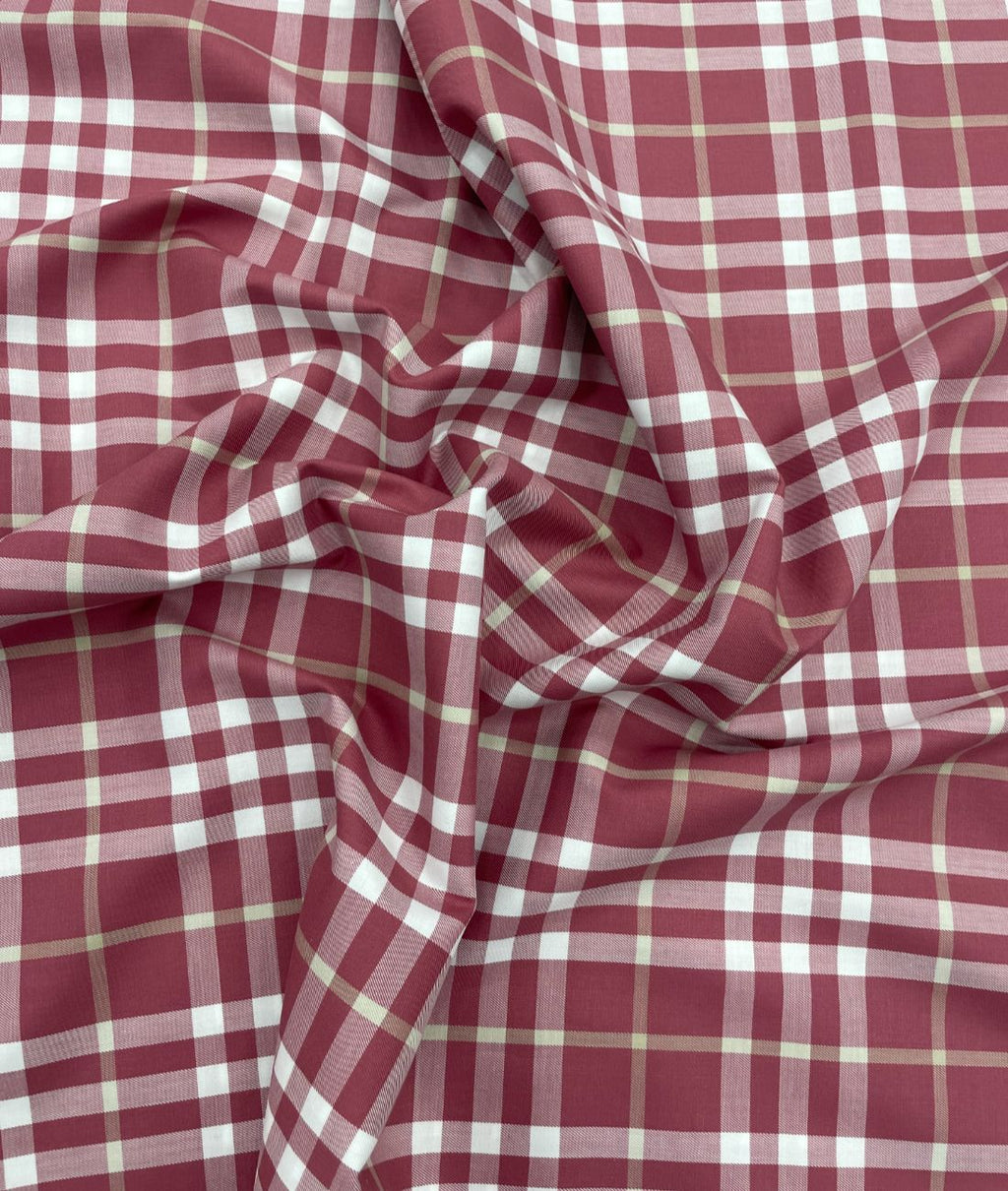 J.Hampstead Checks Luxe Edition Giza Cotton Fabric