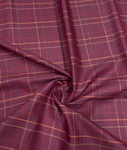 Arvind Thin Checks Luxury Cotton Fabric for Men's Shirt