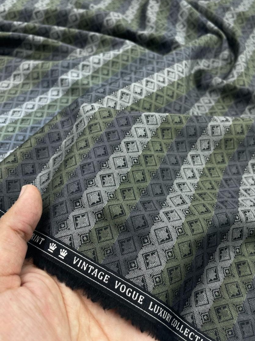 Luxury Printed Shirt Fabric for Men's Shirt