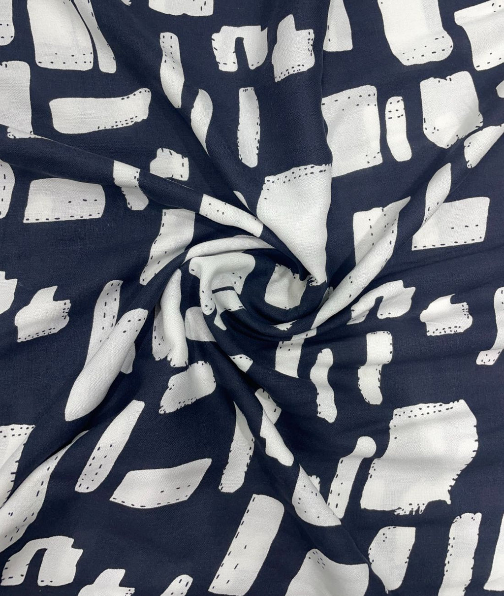 Abstract Print Premium Cotton Fabric for Men's Shirt