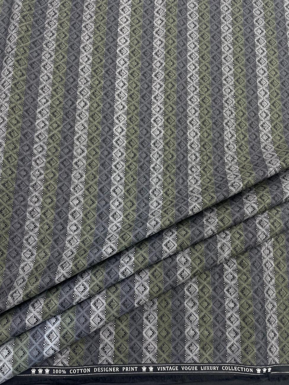 Luxury Printed Shirt Fabric for Men's Shirt