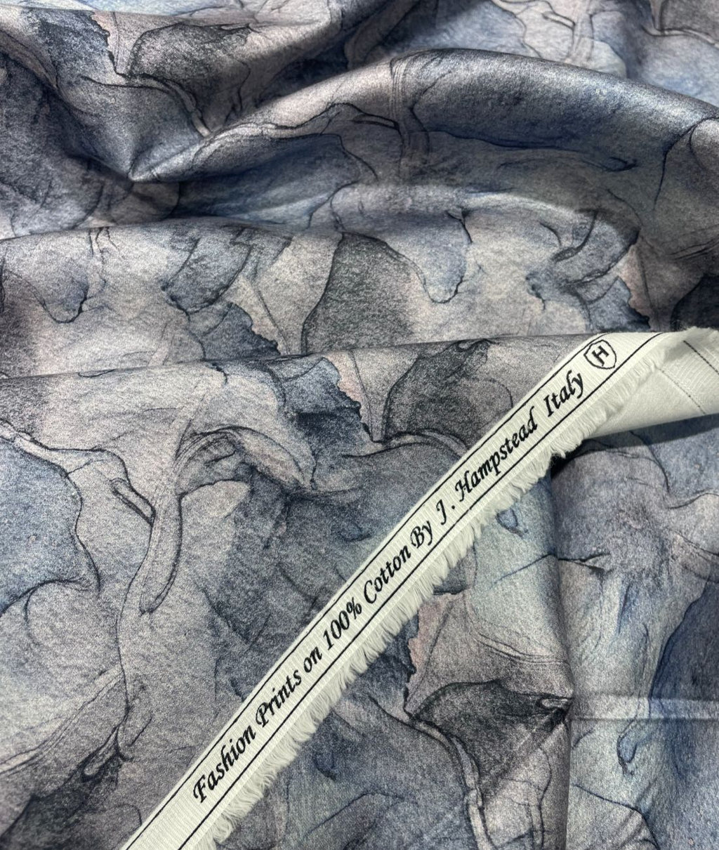 J.Hampstead Very Unique Print Italian Giza Cotton Fabric