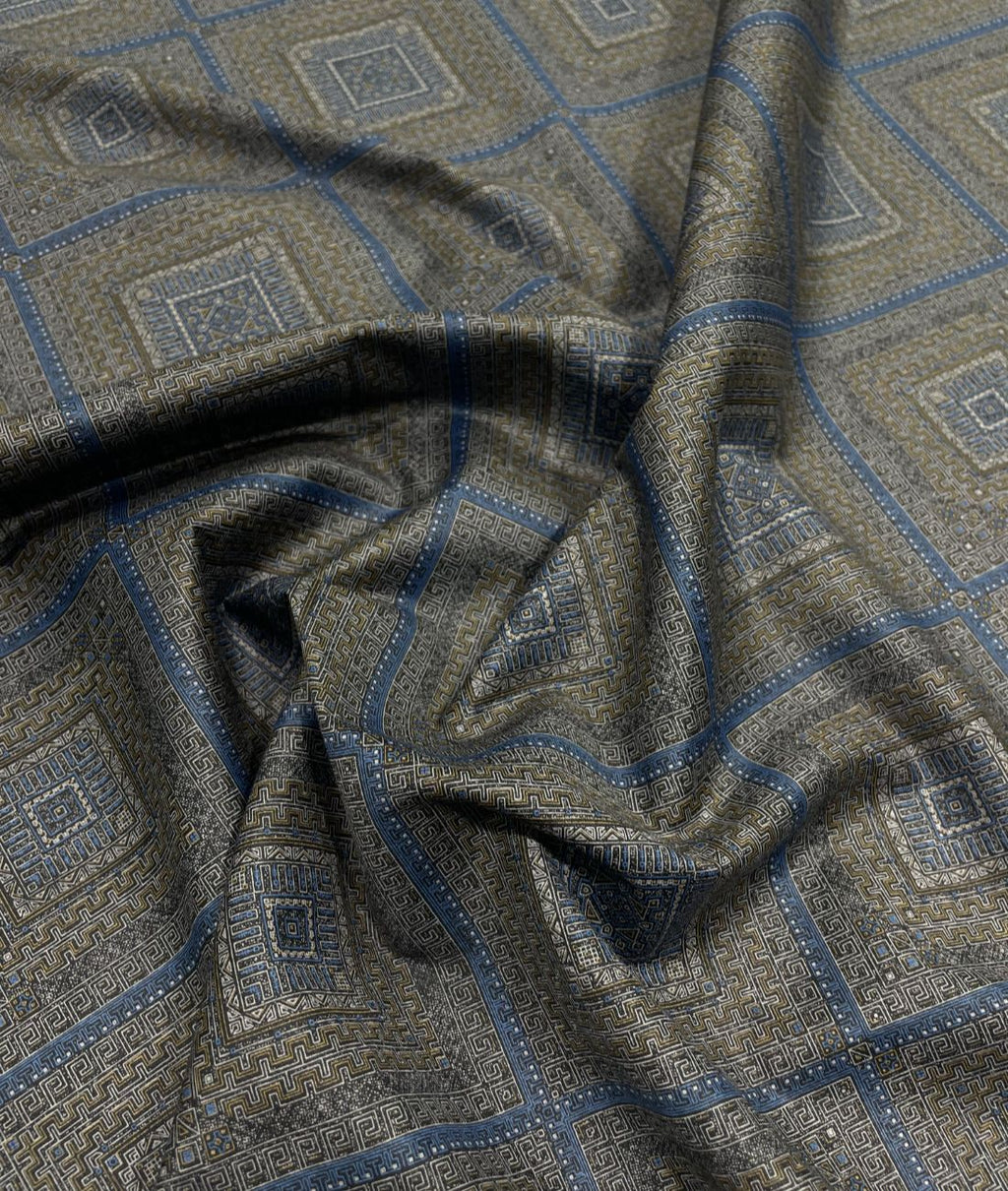 J.Hampstead Printed Luxury Giza Cotton 2 Ply Fabric for Shirt