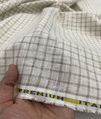 Small Checks Linen Fabric for Shirt & Kurta